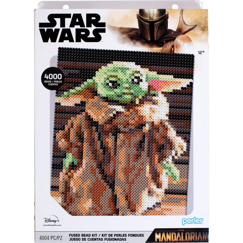 Perler 80-54391 The Mandalorian Baby Yoda Star Wars Fuse Bead Deluxe Box Kit, 4005 - Image 1